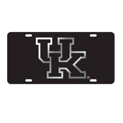 Kentucky License Plate Black/Silver UK Logo