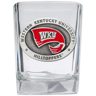 Western Kentucky Heritage Pewter Square Shot Glass 