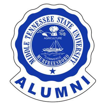 MTSU Decal Alumni Crest 4