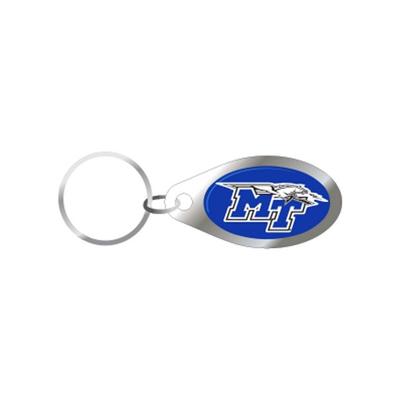 MTSU Oval Logo Keychain