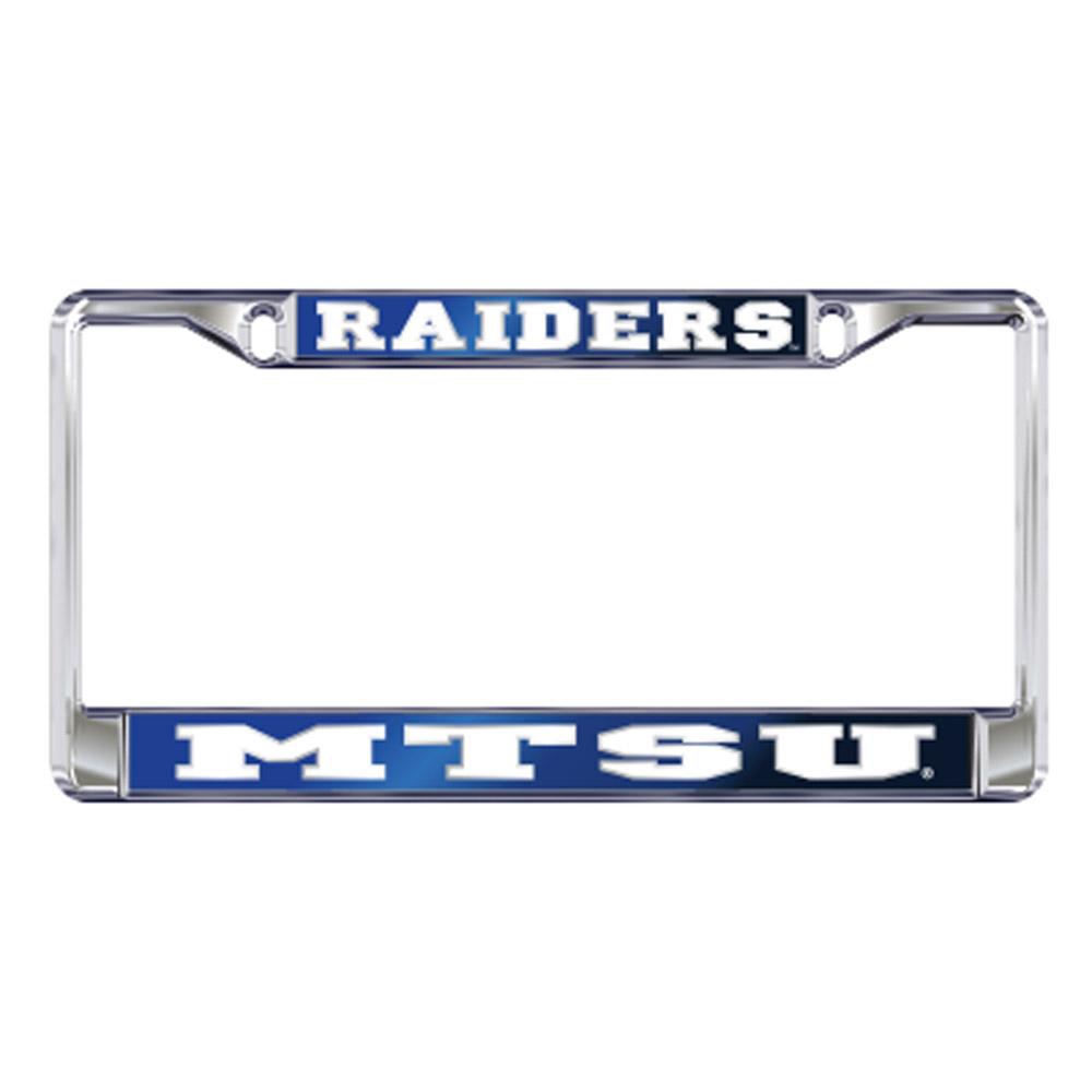  Mtsu License Plate Frame Raiders/Mtsu