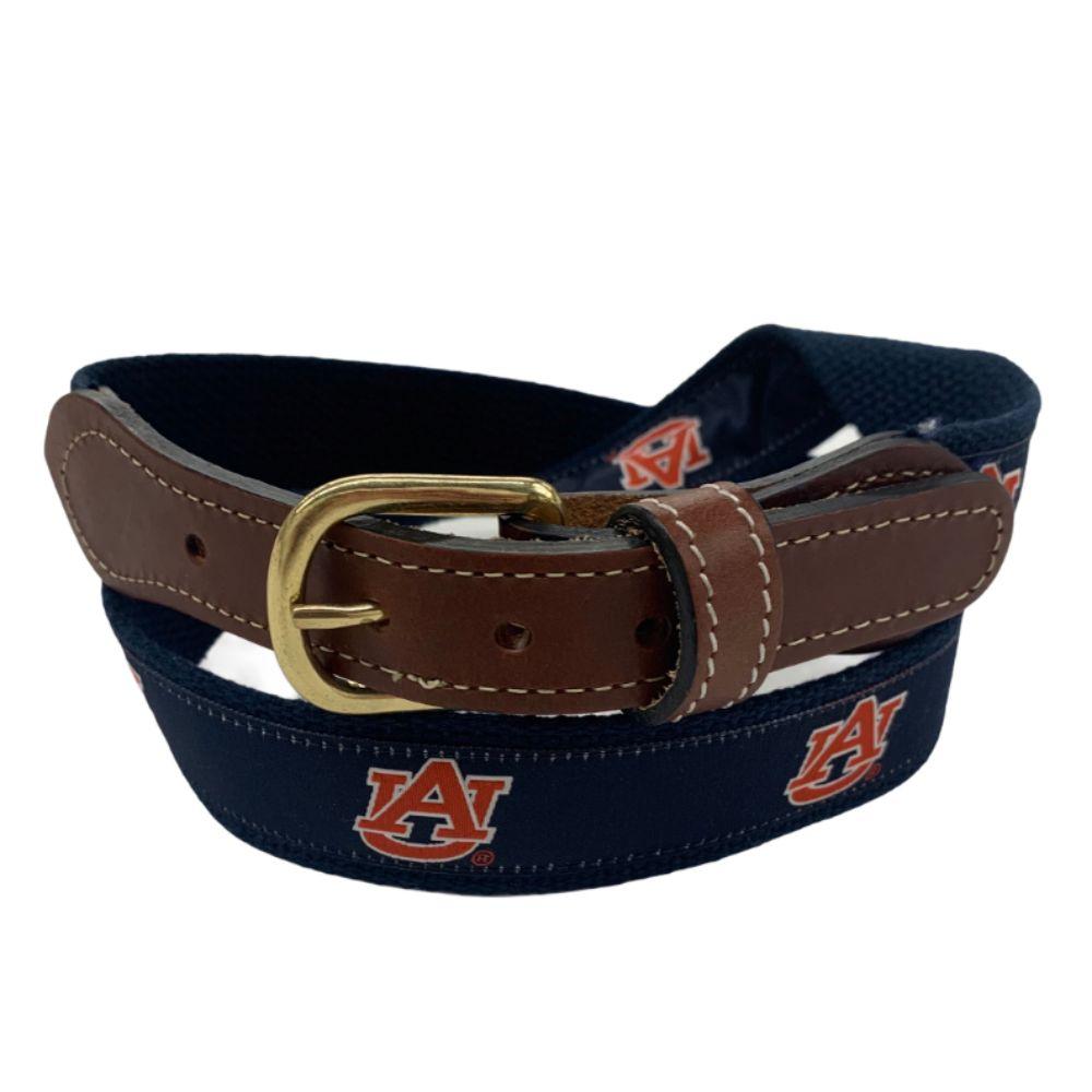  Auburn Belt With Leather Buckle