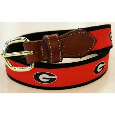Georgia Web Leather Belt 
