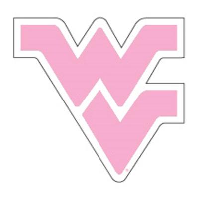 West Virginia Pink WV Logo Magnet 3