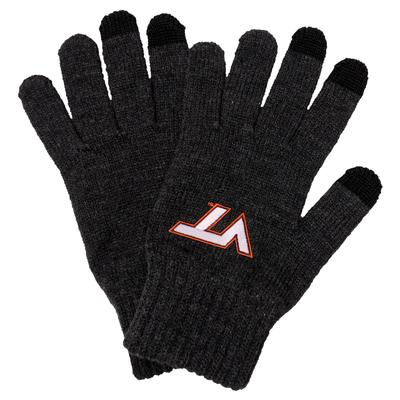 Virginia Tech Heavy Knit Gloves CHARCOAL