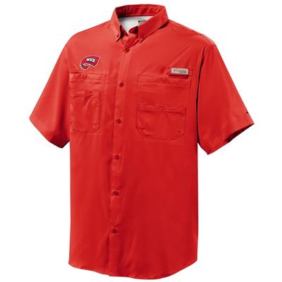 Western Kentucky Columbia Tamiami Short-Sleeve Woven Shirt RED