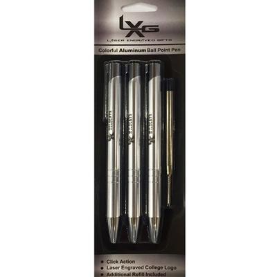 Kentucky Aluminum Ball Point Pens 3-Pack SILVER