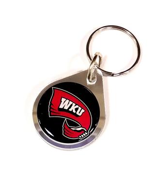 Western Kentucky Circle Logo Keychain