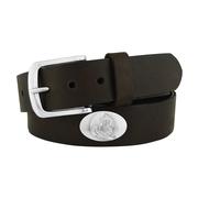 Florida State Zep- Pro Brown Leather Concho Belt