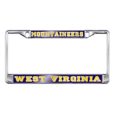 West Virginia License Plate Frame Mountaineers/West Virginia