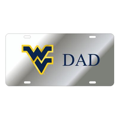 West Virginia License Plate Silver WV Dad