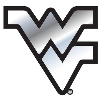 West Virginia Car Magnet Chrome WV Logo 3
