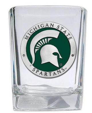 Michigan State Square Shot Glass 