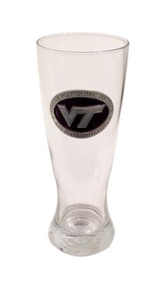 Virginia Tech Footed Pilsner Glass