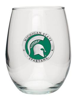 Michigan State Heritage Pewter Stemless Goblet 