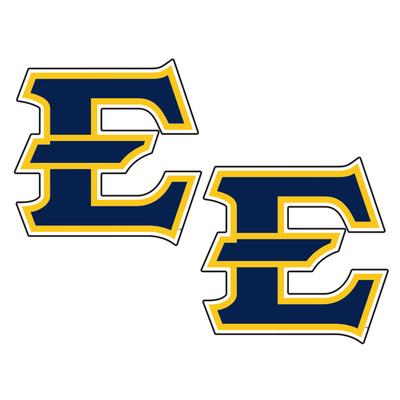 ETSU 2 x 2 in E Logo Decal (2pk)