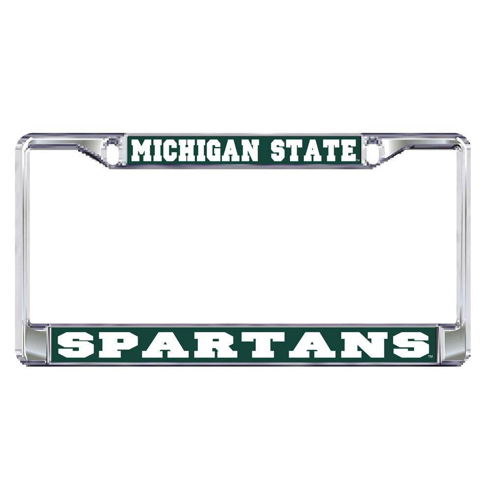 Michigan State Spartans Colored Metal License Plate Frame