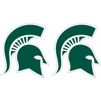 Michigan State Spartan Helmet Logo Decal (2 Pack)