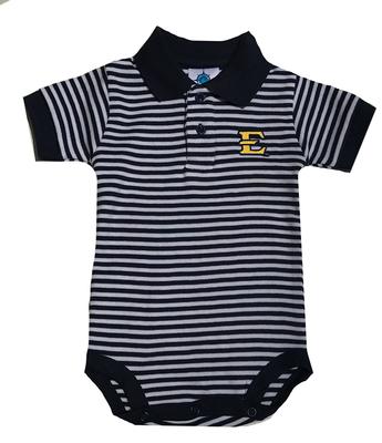 ETSU Infant Striped Polo Bodysuit