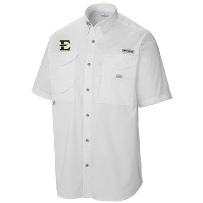 ETSU Columbia Tamiami Short Sleeve Shirt WHITE