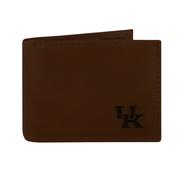  Kentucky Zep- Pro Brown Leather Embossed Bifold Wallet