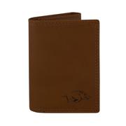  Arkansas Zep- Pro Brown Leather Embossed Trifold Wallet