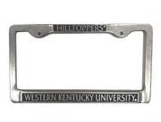  Western Kentucky Hilltoppers Pewter License Plate Frame