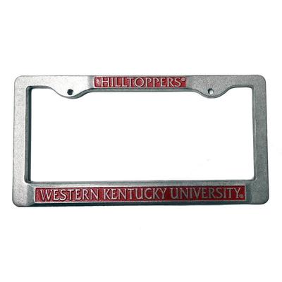 Western Kentucky Hilltoppers Pewter License Plate Frame