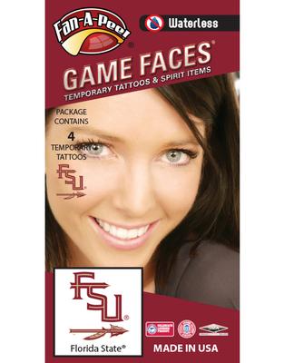 Florida State Spear Face Tattoos (Waterless)