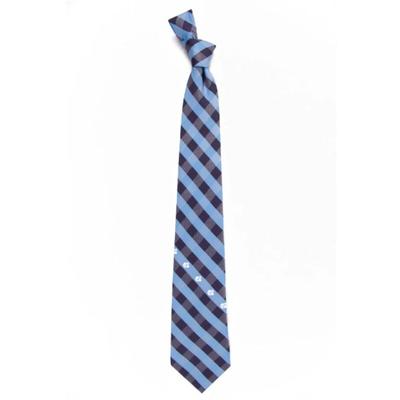 UNC Men's Woven Polyester Check Tie