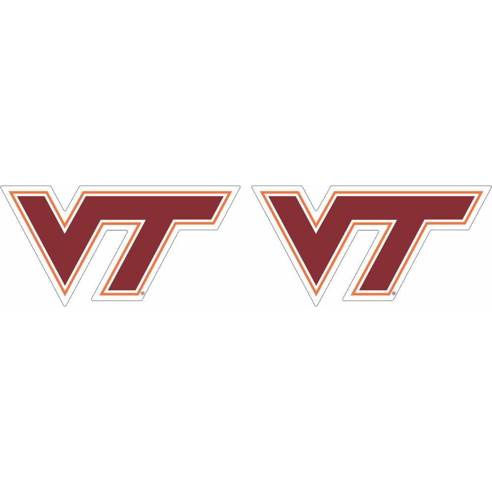  Virginia Tech 2 Pack Vt Logo Decals