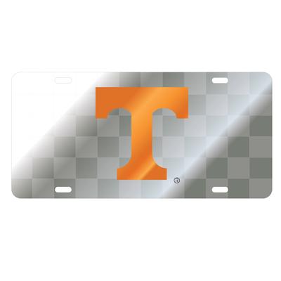 Tennessee Silver Checkered Power T License Plate