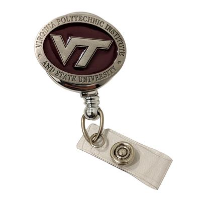Virginia Tech Badge Reel W/ Pewter Emblem