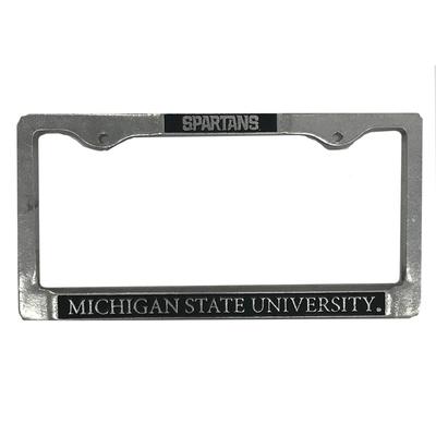 Michigan State Spartans Pewter License Plate Frame
