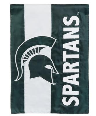 Michigan State Striped Garden Flag