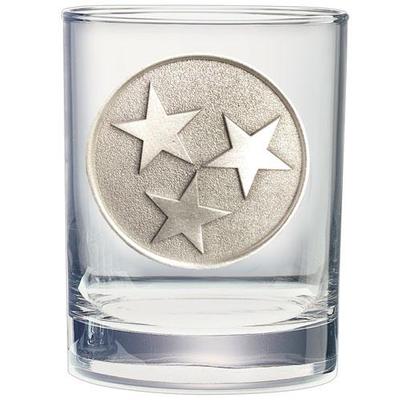 Tennessee Heritage Pewter Tristar Rocks Glass