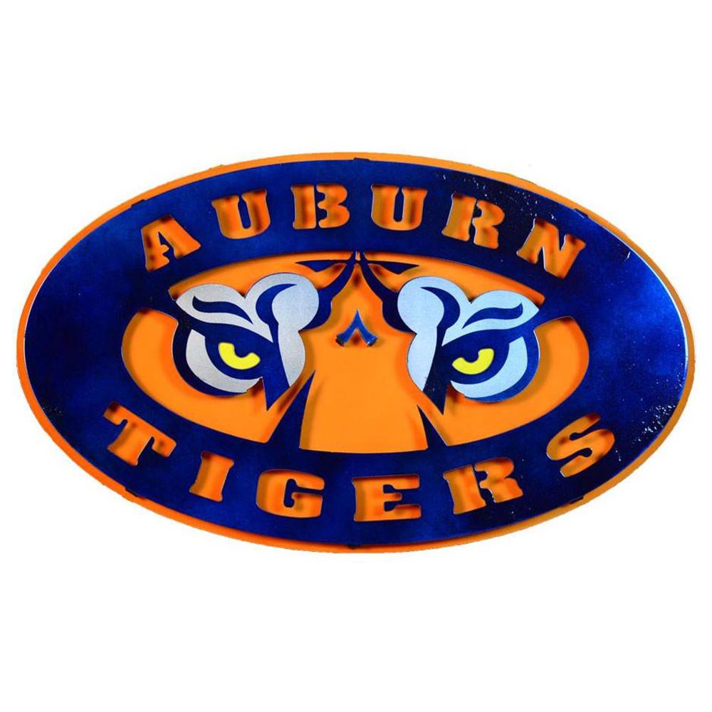 AUB - Auburn Tigers Logo 3D Metal Art - 21" X 13" - Alumni Hall