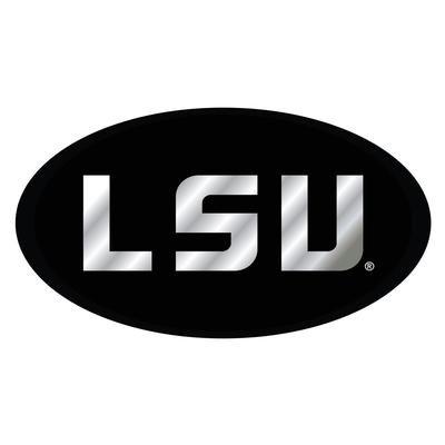 LSU Hitch Cover Black and Silver LSU Logo