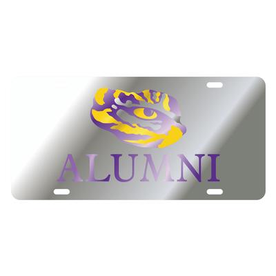 LSU License Plate Silver Alumni