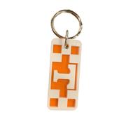  Tennessee Checkerboard Rectangle Keychain