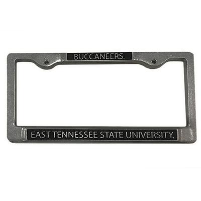 ETSU Buccaneers Pewter License Plate Frame