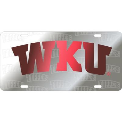 Western Kentucky Logo Background License Plate