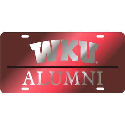 Western Kentucky License Plate Red Alumni