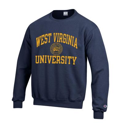 West Virginia College Seal Crew Sweatshirt