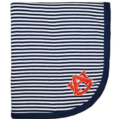 Auburn Striped Knit Baby Blanket
