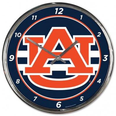 Auburn Wincraft Chrome Clock
