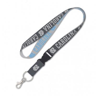 UNC Wincraft Charcoal Lanyard With Detachable Buckle