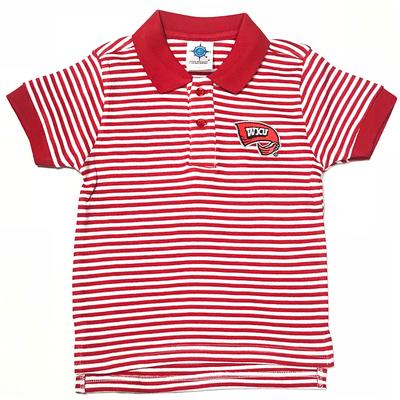 Western Kentucky Toddler Striped Golf Shirt