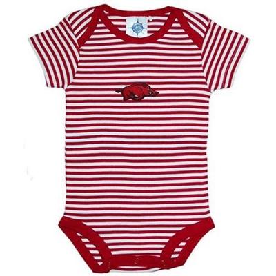 Arkansas Infant Striped Bodysuit 