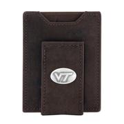  Virginia Tech Zep- Pro Brown Leather Concho Front Pocket Wallet